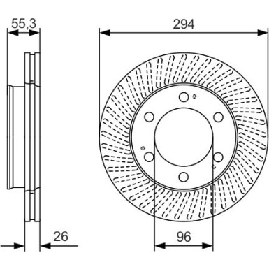 0 986 479 D33 Bremsscheibe 0 986 479 D33 Bremsscheibe