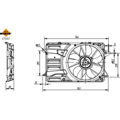 470083 Lüfter, Motorkühlung 470083 Lüfter, Motorkühlung