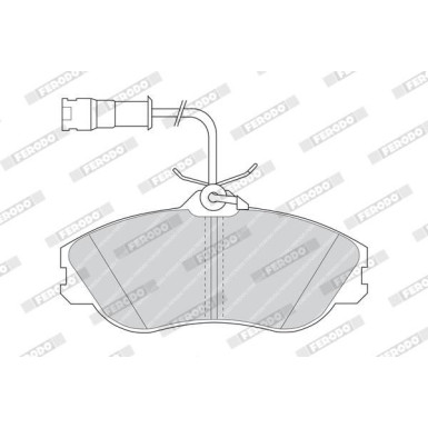 Ferodo | Bremsbelagsatz, Scheibenbremse | FDB563 Ferodo | Bremsbelagsatz, Scheibenbremse | FDB563