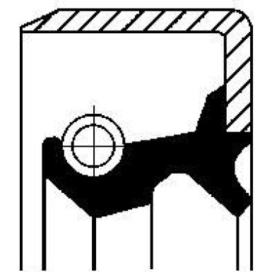 Corteco | Wellendichtring, Differential | 19035158B