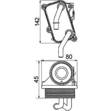 Mahle | Ölkühler, Motoröl | CLC 24 000P