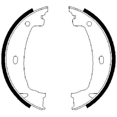 0 986 487 608 Bremsbackensatz, Feststellbremse