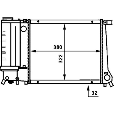 Mahle | Kühler, Motorkühlung | CR 483 000S