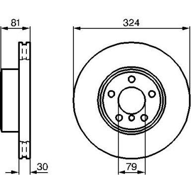 BOSCH | Bremsscheibe | 0 986 479 002