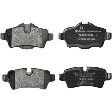 Delphi Bremsbelagsatz, Scheibenbremse LP2022