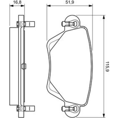 0 986 494 046 Bremsbelagsatz, Scheibenbremse