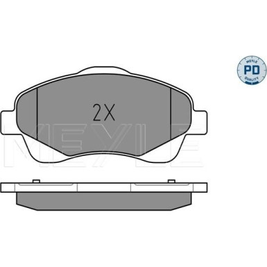 025 237 6819/PD Bremsbelagsatz, Scheibenbremse MEYLE-PD: Advanced performance and design.