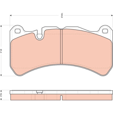 GDB1739 Bremsbelagsatz, Scheibenbremse