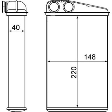 Mahle | Wärmetauscher, Innenraumheizung | AH 17 000S