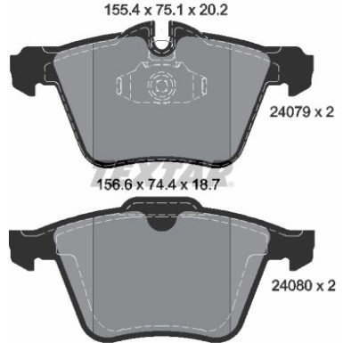2407903 Bremsbelagsatz, Scheibenbremse Q+