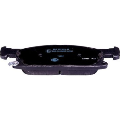 Hella | Bremsbelagsatz, Scheibenbremse | 8DB 355 024-981