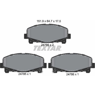 2476601 Bremsbelagsatz, Scheibenbremse Q+