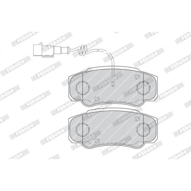 Ferodo | Bremsbelagsatz, Scheibenbremse | FVR4054 Ferodo | Bremsbelagsatz, Scheibenbremse | FVR4054