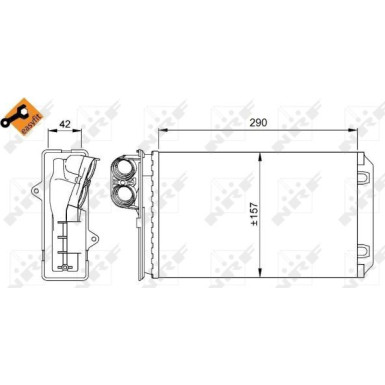 58639 Wärmetauscher, Innenraumheizung EASY FIT 58639 Wärmetauscher, Innenraumheizung EASY FIT