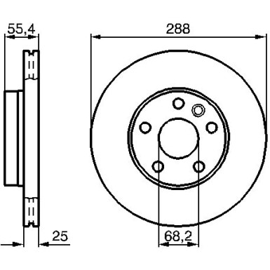 BOSCH | Bremsscheibe | 0 986 479 B57