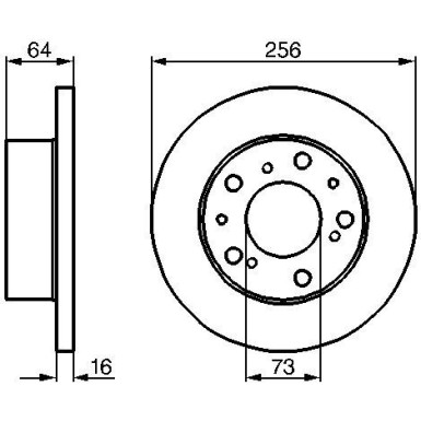 BOSCH | Bremsscheibe | 0 986 479 B24
