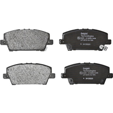 Delphi | Bremsbelagsatz, Scheibenbremse | LP1970