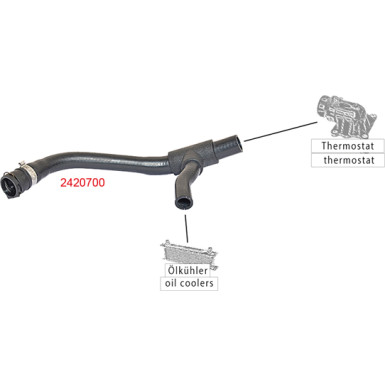 2420700 Heizungsschlauch 2420700 Heizungsschlauch