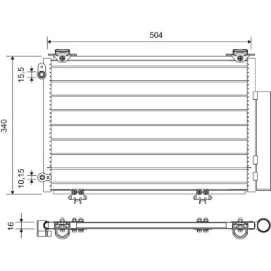812724 Kondensator, Klimaanlage 812724 Kondensator, Klimaanlage