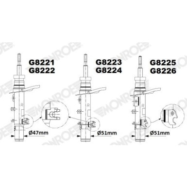 Monroe | Stoßdämpfer | G8222 Monroe | Stoßdämpfer | G8222