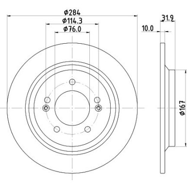 Hella | Bremsscheibe | 8DD 355 126-651