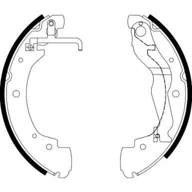 8DB 355 001-281 Bremsbackensatz