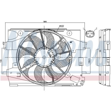 85892 Lüfter, Motorkühlung