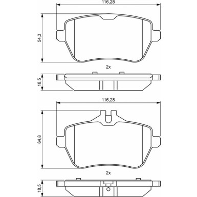 0 986 494 790 Bremsbelagsatz, Scheibenbremse