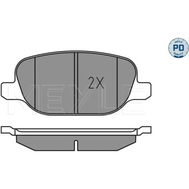 025 238 1118/PD Bremsbelagsatz, Scheibenbremse MEYLE-PD: Advanced performance and design.