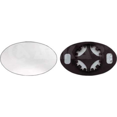 2 x ALKAR Spiegelglas, Außenspiegel | 6433952
