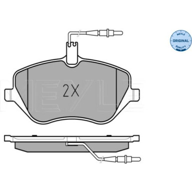 025 241 3317/W Bremsbelagsatz, Scheibenbremse MEYLE-ORIGINAL: True to OE.