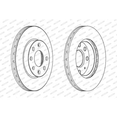Ferodo | Bremsscheibe | DDF1130C
