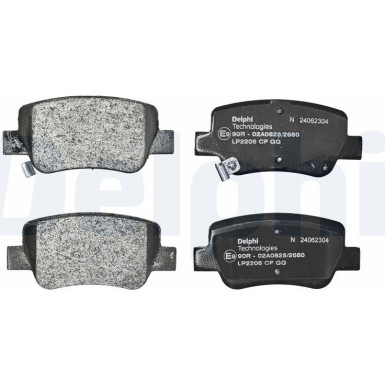 LP2206 Bremsbelagsatz, Scheibenbremse