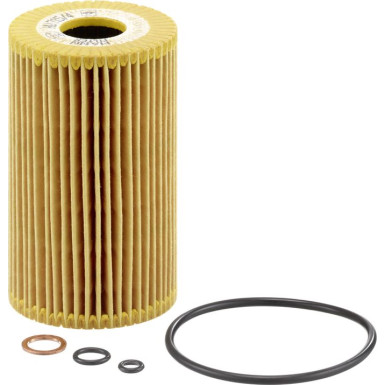 MANN-FILTER HU 715/4 x Ölfilter mit Dichtung, Filtereinsatz