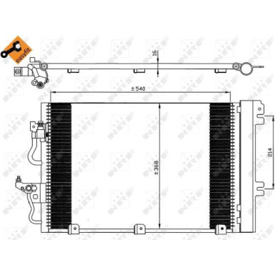35555 Kondensator, Klimaanlage EASY FIT