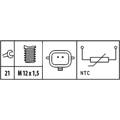 6PT 009 309-471 Sensor, Kühlmitteltemperatur
