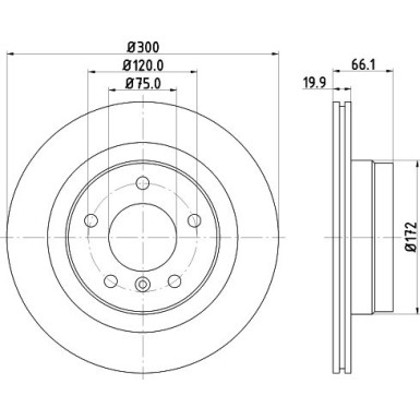 Hella | Bremsscheibe | 8DD 355 111-281