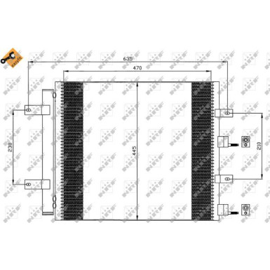 35604 Kondensator, Klimaanlage EASY FIT