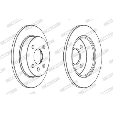 Ferodo | Bremsscheibe | DDF1043C