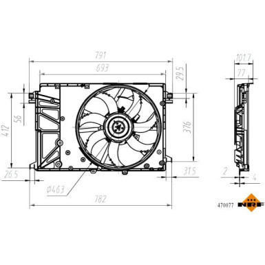 470077 Lüfter, Motorkühlung 470077 Lüfter, Motorkühlung