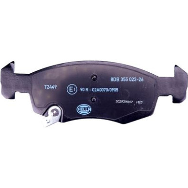 Hella | Bremsbelagsatz, Scheibenbremse | 8DB 355 023-261
