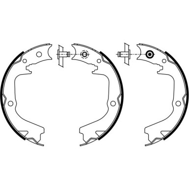 BOSCH Bremsbackensatz, Feststellbremse 0 986 487 932