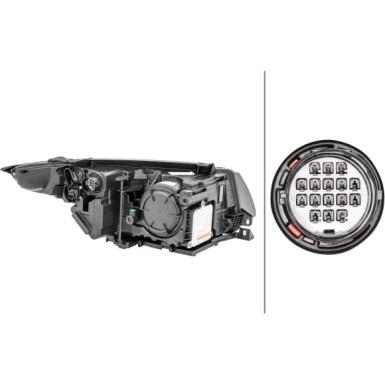 Hella 2 x HELLA Hauptscheinwerfer 1LL 354 806-031