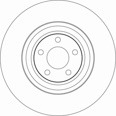 Bremsscheibe TRW SINGLE DF4268S