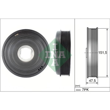 544 0136 10 Riemenscheibe, Kurbelwelle