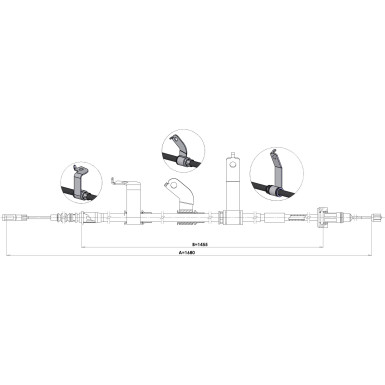 1.KI016 Seilzug, Feststellbremse