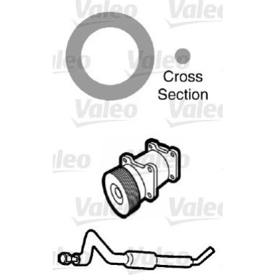 509756 Dichtung, Kühlmittelrohrleitung