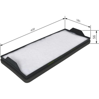 BOSCH 1 987 431 155 Innenraumfilter