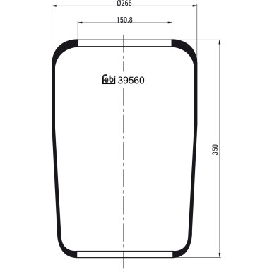 FEBI BILSTEIN 39560 Federbalg, Luftfederung
