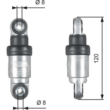 Gates Schwingungsdämpfer, Keilrippenriemen DriveAlign™ T39215